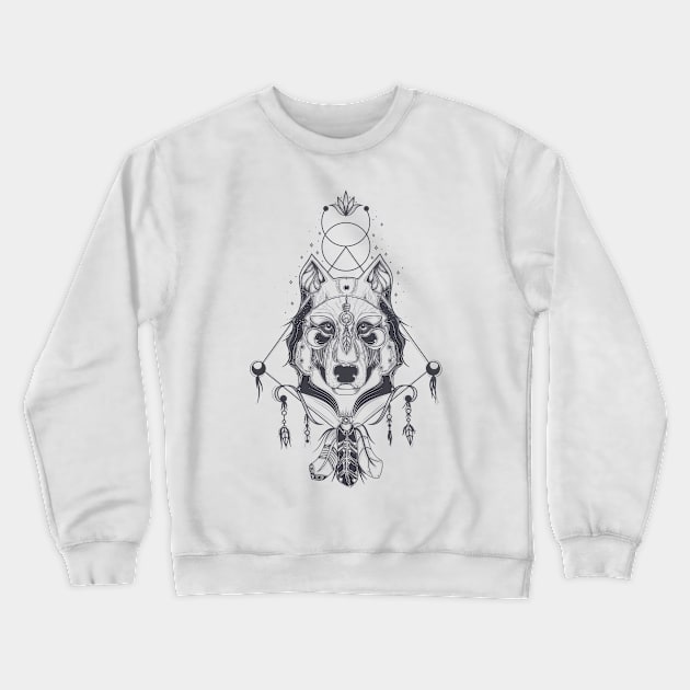 DOG SPIRIT Crewneck Sweatshirt by klstudio